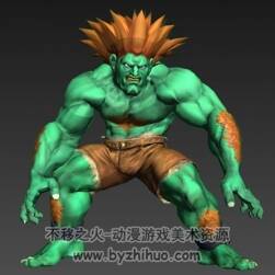 街霸 6個max角色模型