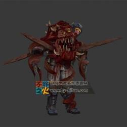 次世代喪尸章魚寄生怪物模型