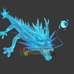 冰晶巨龍 Max模型