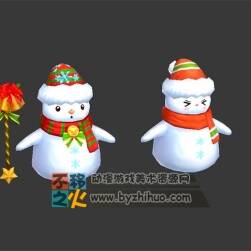 卡通 雪人 圣誕節(jié) 模型