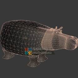大河馬 3D模型