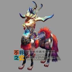 七色鹿 Max 3DS OBJ模型