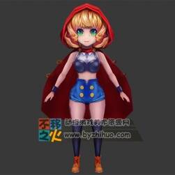 可愛 蘿莉 小紅帽模型