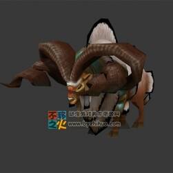 Giant horned sheep 巨角羊 Max模型