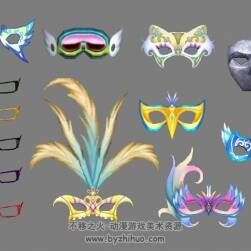 面罩眼罩 面飾max模型