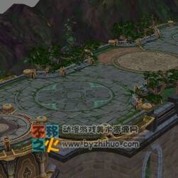 手游MOBA場景模型 3Dmax游戲活動模型