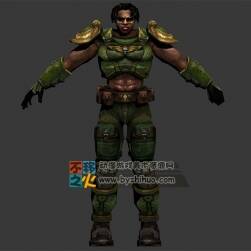 科幻戰(zhàn)士 壯漢 男士兵模型