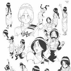 漫畫人體結(jié)構(gòu)+線稿素材 170P