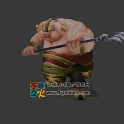 西游記 豬妖 釘耙 豬八戒模型