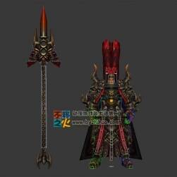 三國武將呂布模型