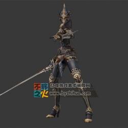 鎧甲 盔甲 女劍士模型