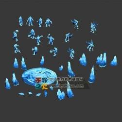 冰雪部落 戰(zhàn)士 怪物 山石祭壇