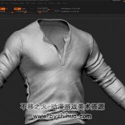 Detailing Clothes in ZBrush 服裝布料褶皺細(xì)節(jié)雕刻教程