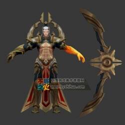 王者榮耀 后羿[半神之弓] 新版+舊版 3D模型