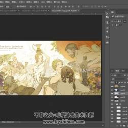 世界千年物語(yǔ) 海報(bào)插畫(huà)PSD源文件 3P