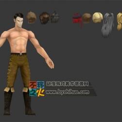 男體 發(fā)型模型