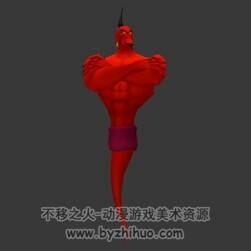 壞燈神 max模型 帶綁定