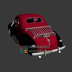 老爺車 紅色 OBJ模型