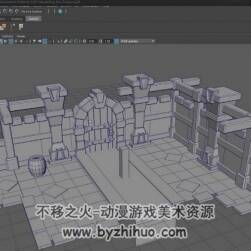 Maya地下城堡游戲場(chǎng)景制作視頻教程 第一季