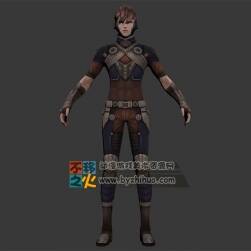 短發(fā)帥哥緊身衣戰(zhàn)士模型