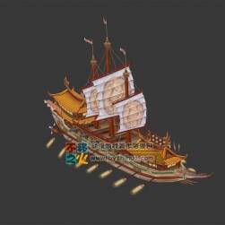 豪華樓船模型