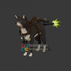 呆愣的貓咪 Max模型 四邊面