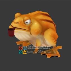 Toad 叼著煙斗的Q版蛤蟆 Max模型