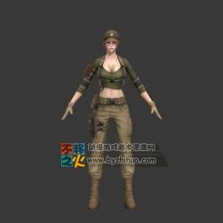 美女 性感 士兵 匪徒 模型