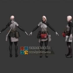 次世代科幻女醫(yī)生模型