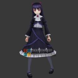 五更瑠璃（黑貓、kuroneko）3d角色模型