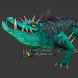 鱷魚 翡石鱷 Max模型