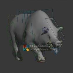 動物動作之豬 Max模型 不含貼圖