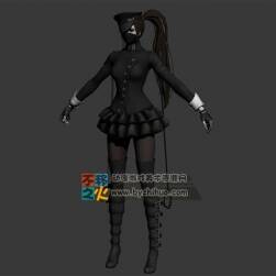 制服 黑發(fā) 美女 蒙面 制服 模型