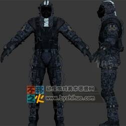 次世代防毒面具戰(zhàn)士士兵模型