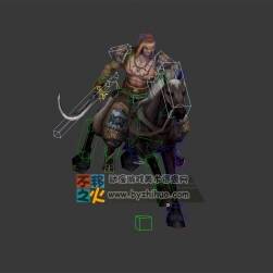 游牧 民族 騎兵  騎馬 戰(zhàn)士 模型