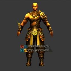 古裝 和尚 武僧模型 有綁有動(dòng)作
