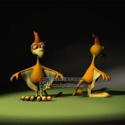 卡通尖嘴鳥Max模型