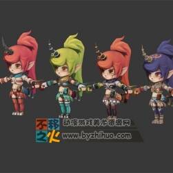 美少女 獨(dú)角 獵人 模型