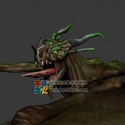 惡龍 魔龍 雙翼飛龍 Max模型