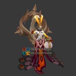 王者榮耀 女媧 3D模型 CS綁定+待機動畫