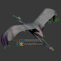 仙鶴飛 Max模型 不含貼圖