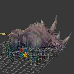 狂暴犀牛 Max模型