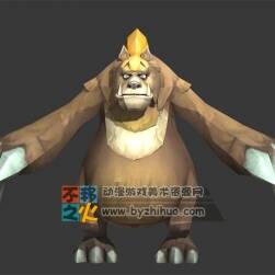 森林 怪獸 卡通猩猩模型