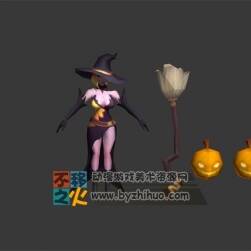 性感 巫女 法師 模型