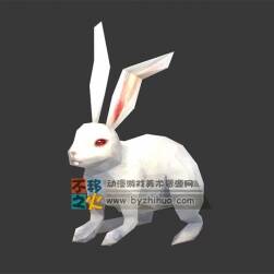 可愛 紅眼小白兔 MAX模型