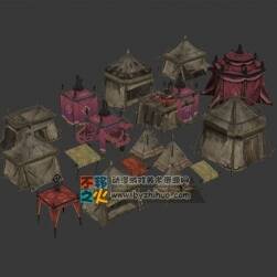 簡陋的帳篷模型