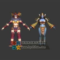 部落 精靈 女戰(zhàn)士 模型