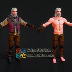 次世代中世紀(jì)白發(fā)老頭模型