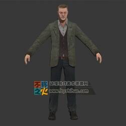 次世代西裝市民路人模型