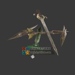 廢棄生銹的武器堆